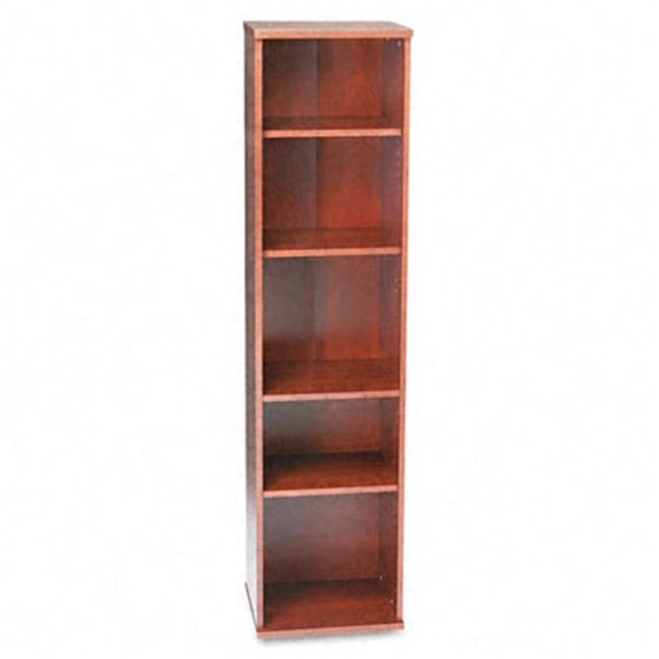 Bush Furniture Outlet Store Bush WC72412 Series C Open Single Bookcase- 5-Shelf- 17-7/8w x 15-3/8d x 72-7/8h- MCY WC72412